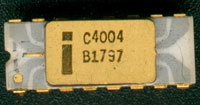 Intel C4004 with Grey Traces